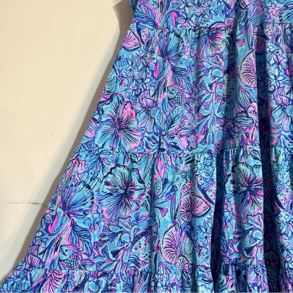 Lilly Pulitzer Blue and Pink Floral Mini Dress - Picture 4 of 10